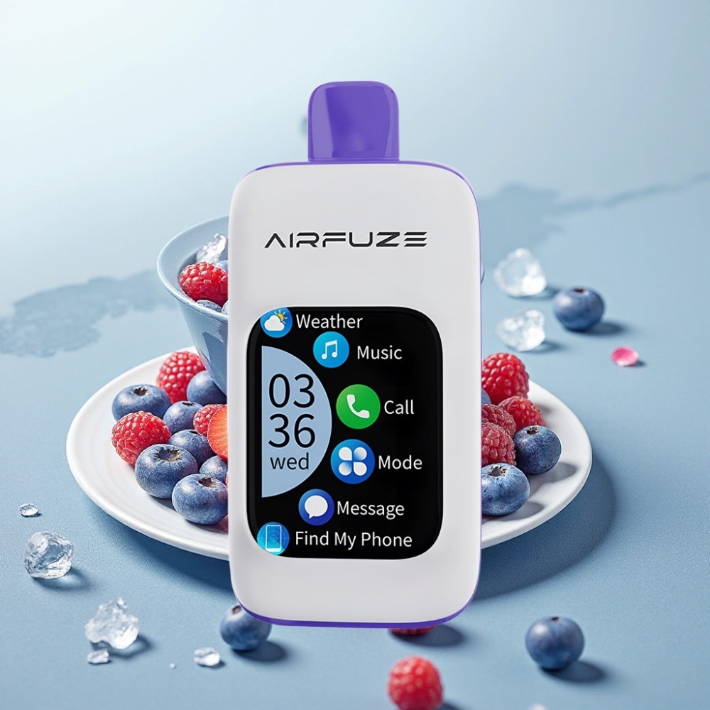 AirFuze Smart 30000 Puffs TFT Touch Blue Razz Ice