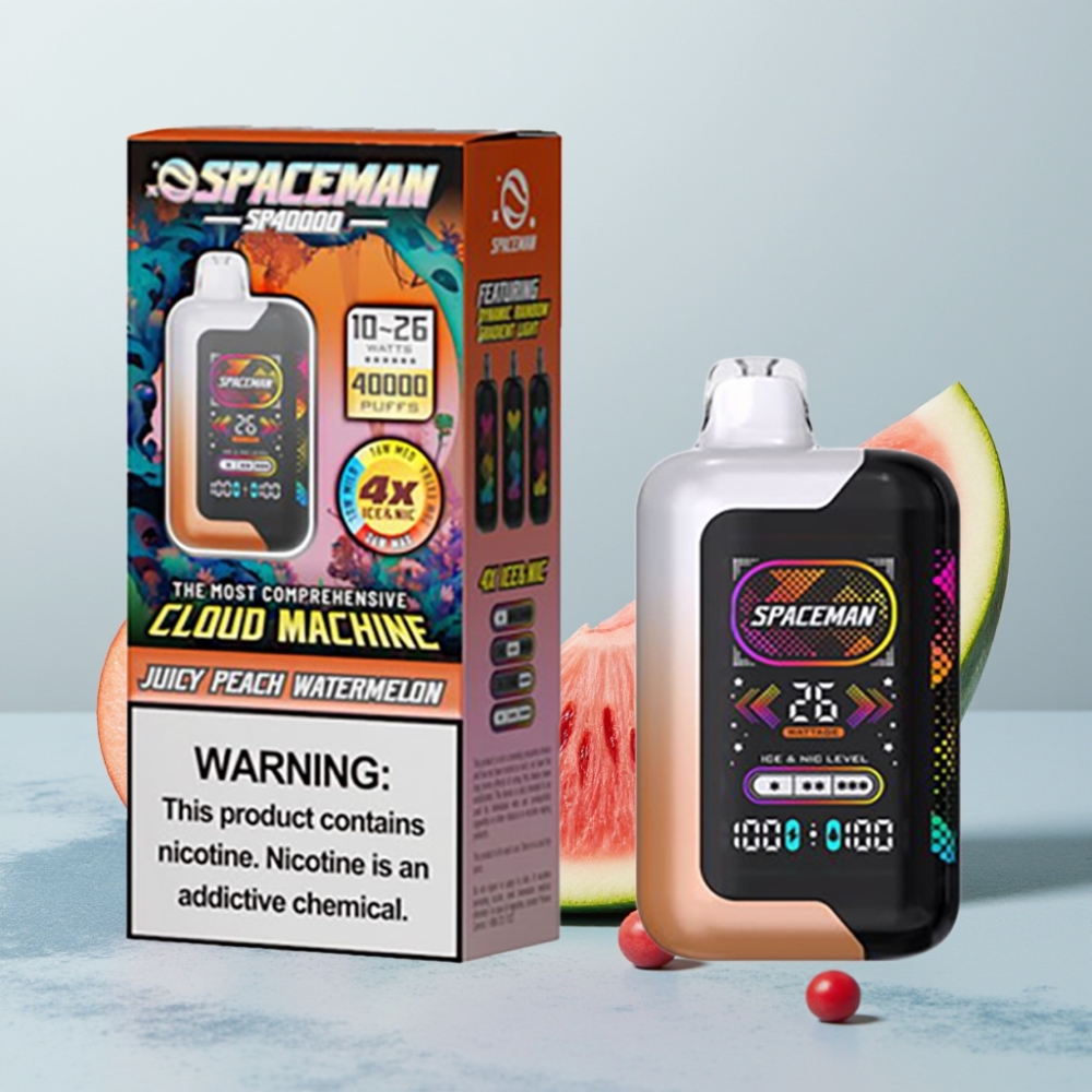 SMOK Spaceman SP40000 Zero Nic 20mL Juicy Peach Watermelon