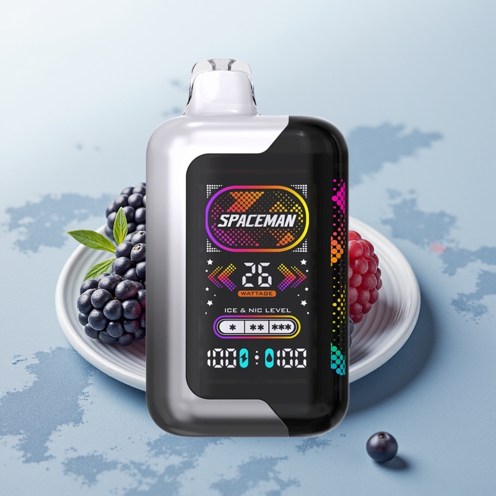 SMOK Spaceman SP40K Zero Nicotine 20ml Disposable Vape Blackberry Razz