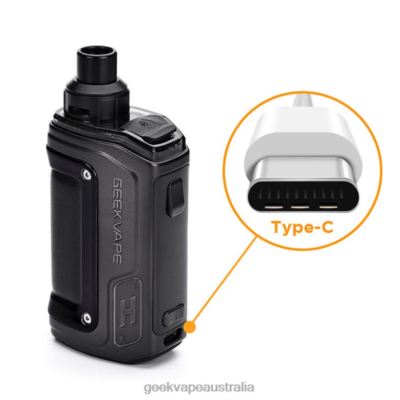 GeekVape Clearance - GeekVape H45 (Aegis Hero 2) Pod Mod Kit 1400mAh 4ml Black Orange 48F0L99